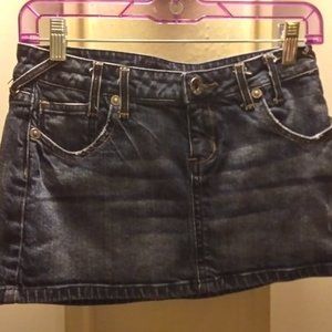 denim mini skirt size 3
